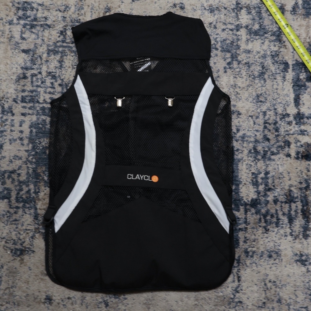New Clayclo Men's Olympia Pro Master Vest Black Clay Shooting Waistcoat NWT - Picture 2 of 10